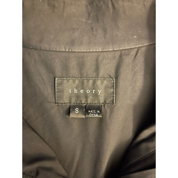 Women’s theory midi-length black jacket Lazon Trento size small - Picture 6 of 12